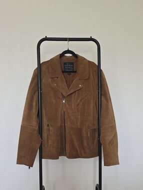 Lucky Brand Men's Brown Suede XXL Handcrafted Established 1990 Heritage Jacket.